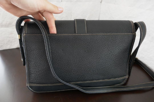 LANVIN PARIS Cross Body Shoulder Bag Near Excellent Flap Vintage