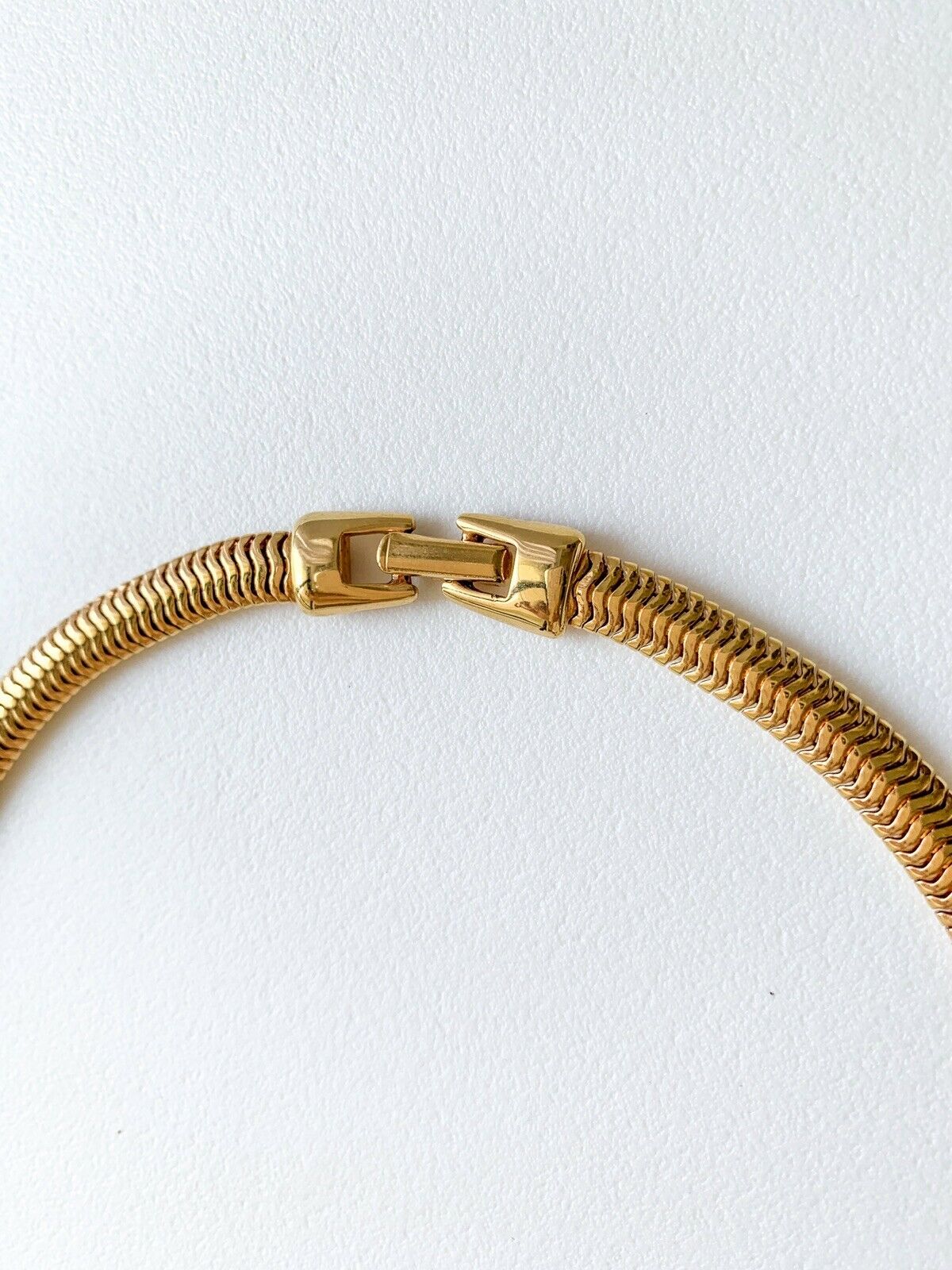 P&M Paris Massive Rhinestones Gold Tone Choker Necklace Vintage
