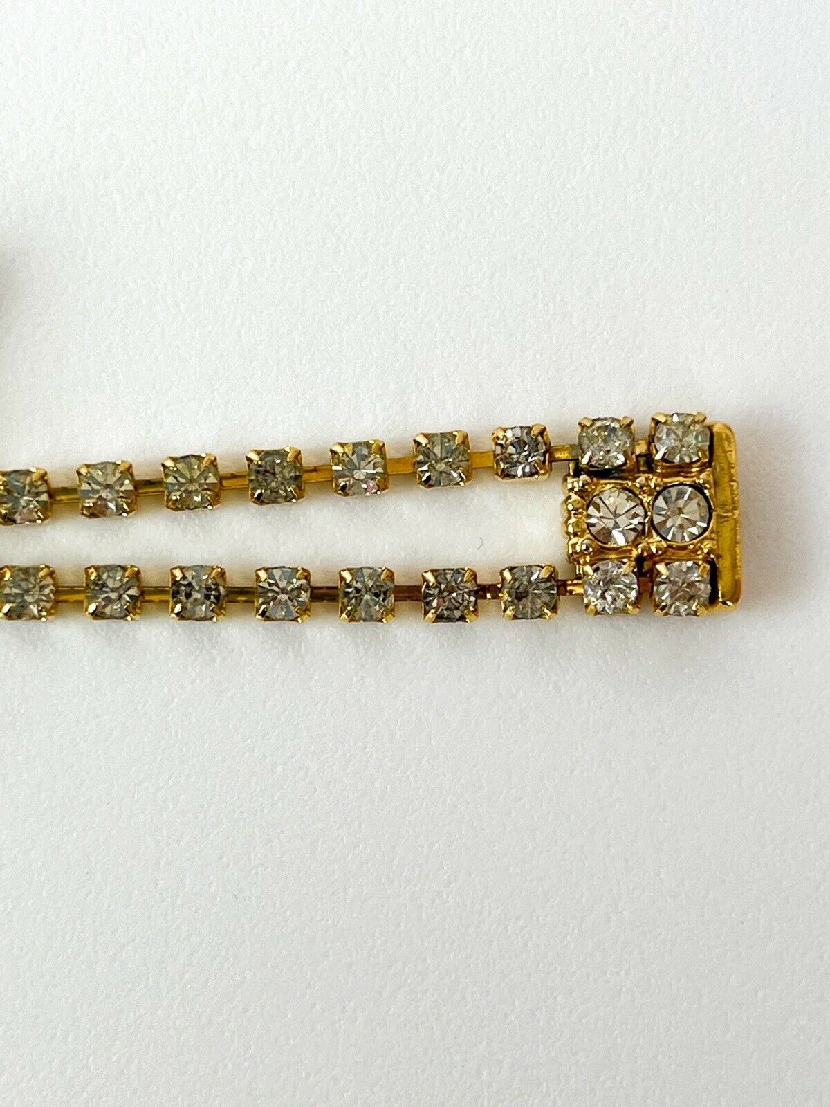 【SOLD OUT】YSL Yves Saint Laurent Vintage Gold Tone Bracelet Butterfly Pearl Crystal