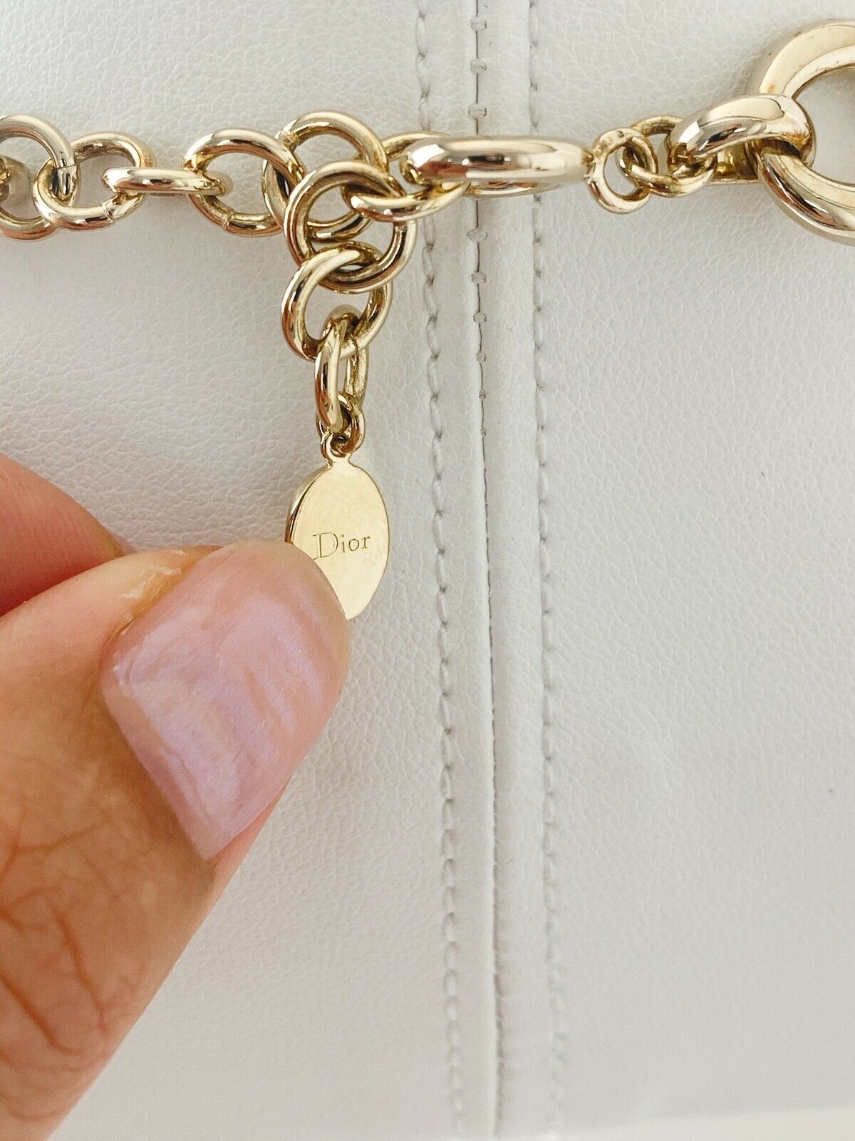 【SOLD OUT】Christian Dior Mise en Dior Vintage Gold Tone Multi-Strand Choker Necklace Faux Pearl