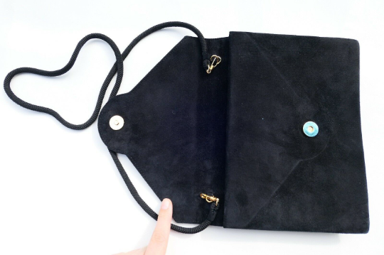 【SOLD OUT】YSL YVES SAINT LAURENT Sacs 3WAYS Black Shoulder Clutch Cross Body Bag Vintage