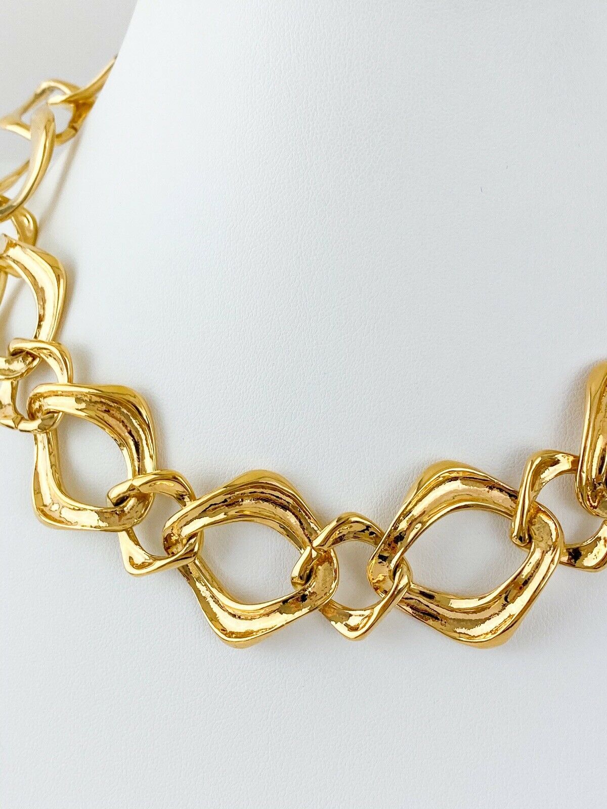 【SOLD OUT】YSL Yves Saint Laurent Vintage Chain Link Necklace Extra Large Beautiful