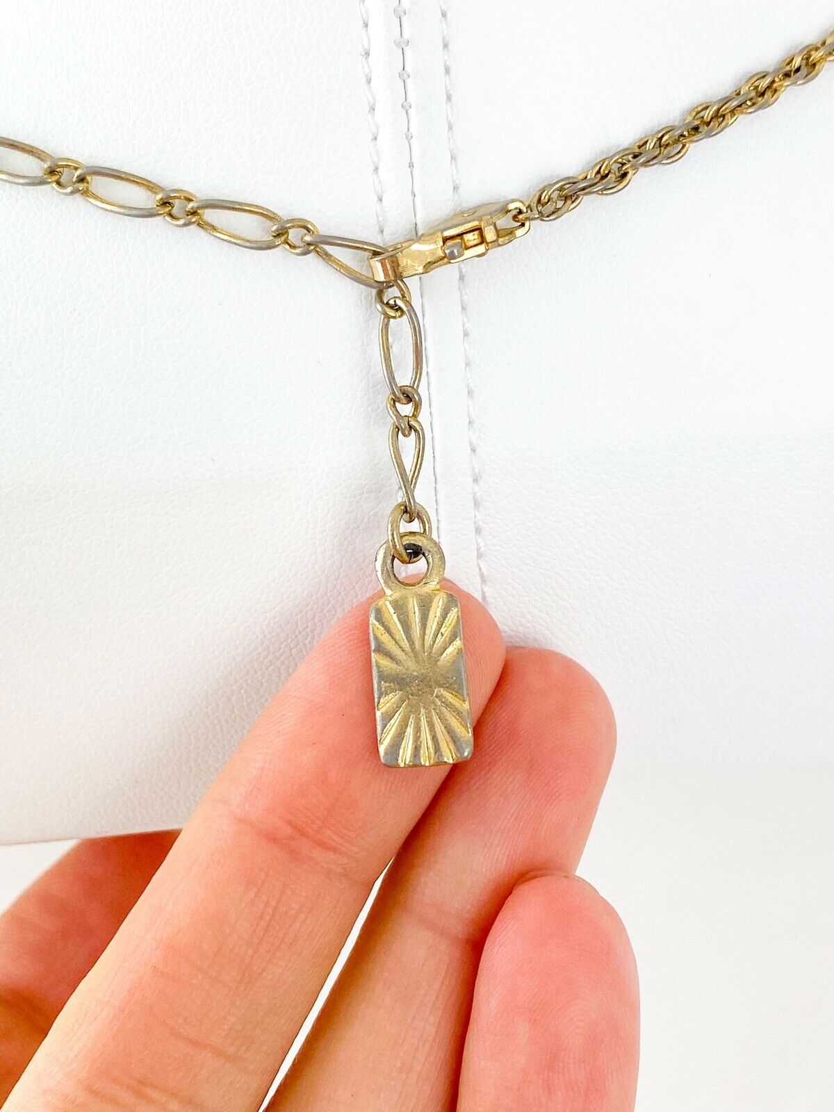 【SOLD OUT】YSL Yves Saint Laurent Vintage Gold Tone Necklace Massive Rhinestones
