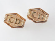 【SOLD OUT】Christian Dior Germany Gold Tone Vintage Cufflinks CD initial Logo