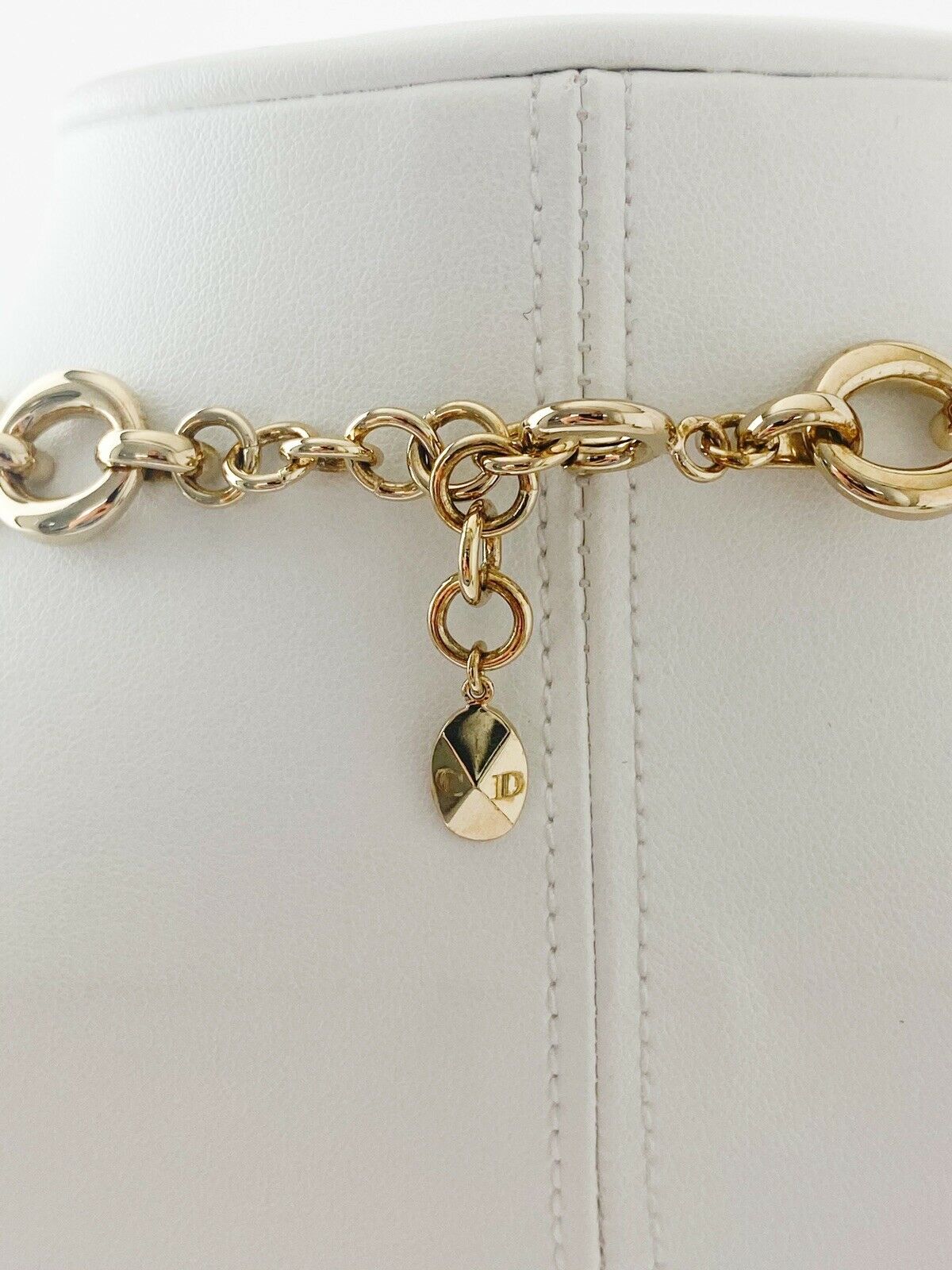 【SOLD OUT】Christian Dior Mise en Dior Vintage Gold Tone Multi-Strand Choker Necklace Faux Pearl
