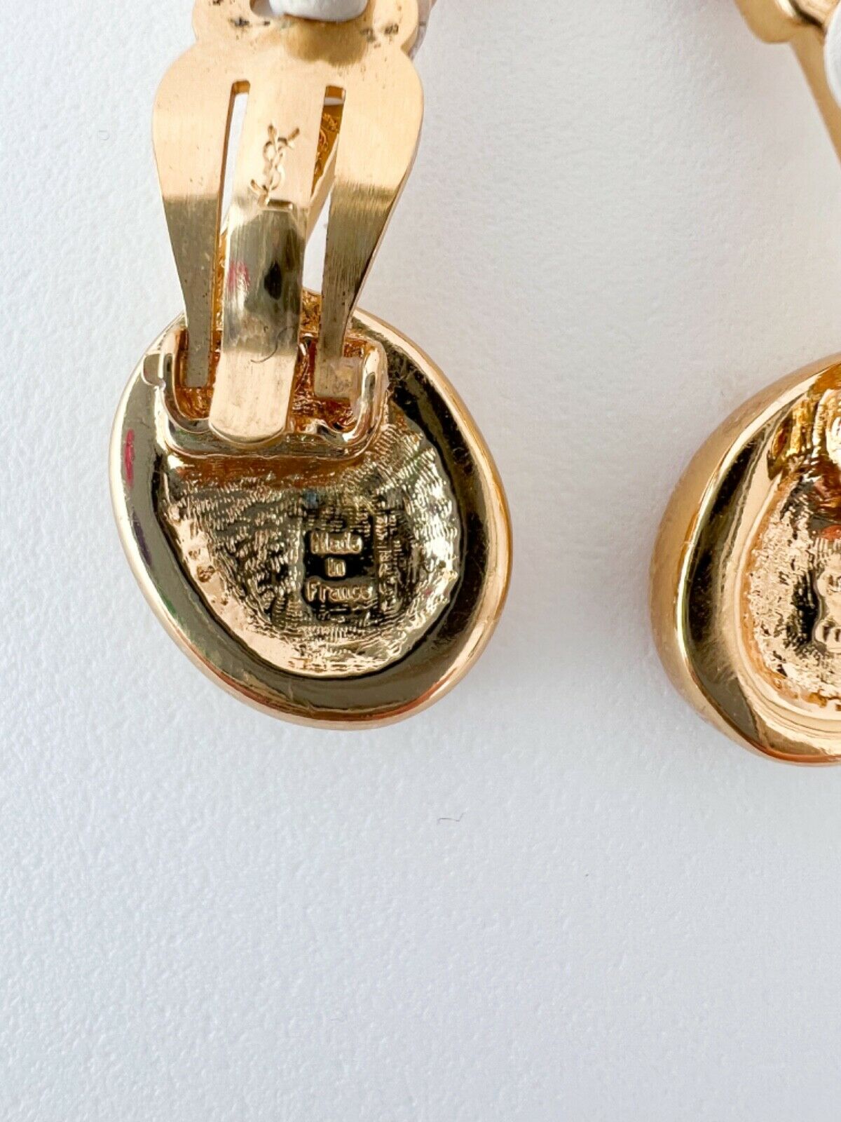 【SOLD OUT】YSL Yves Saint Laurent Vintage Earrings Musical Note Pink Made in France