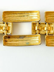 CAROLEE Vintage Gold & Silver Tone Massive Bracelet Bangle Black & Earrings Sets