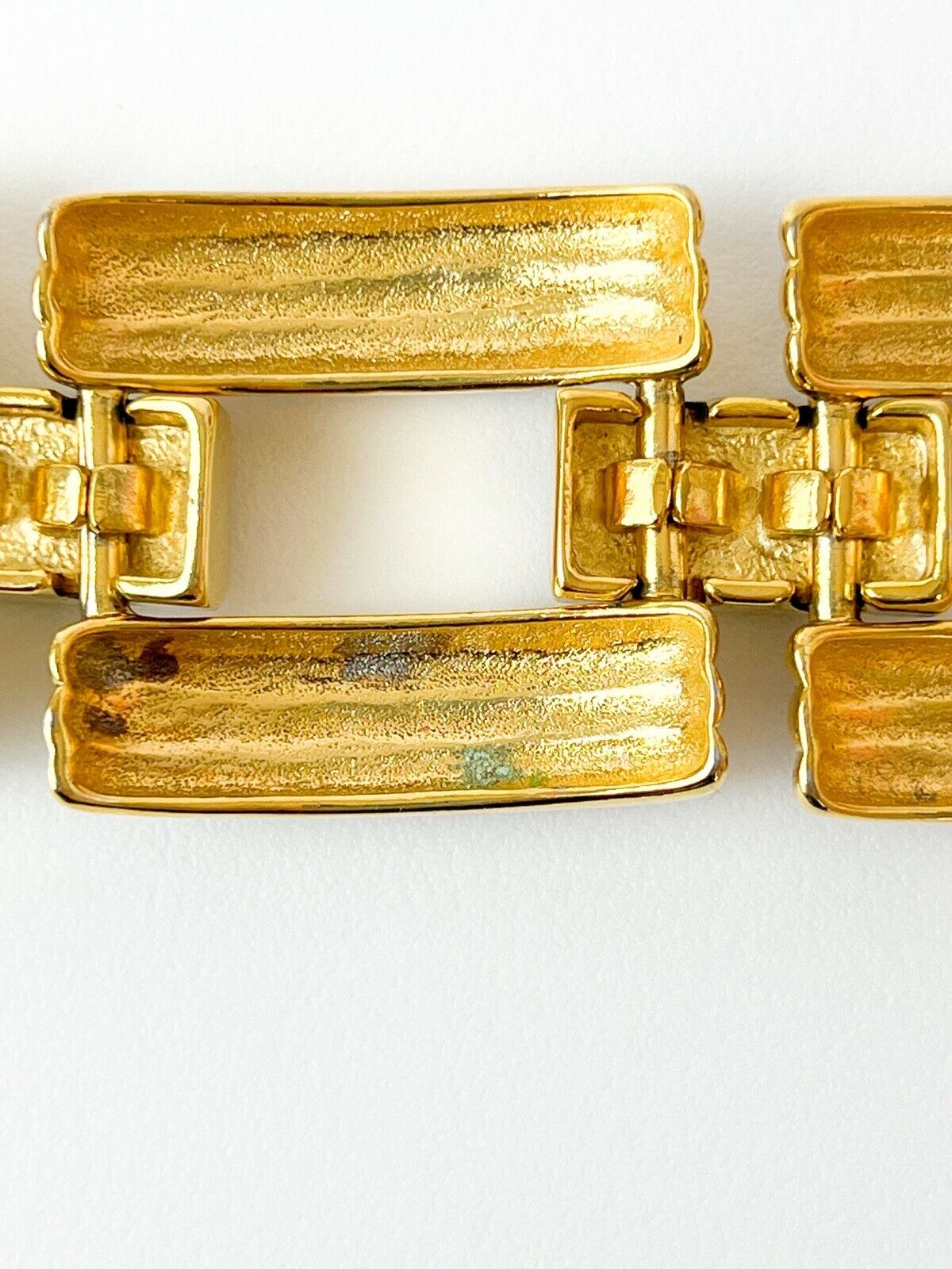 CAROLEE Vintage Gold & Silver Tone Massive Bracelet Bangle Black & Earrings Sets