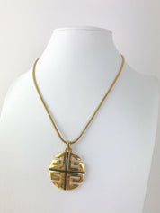 【SOLD OUT】Givenchy Paris New York Vintage Gold Tone Logo Necklace