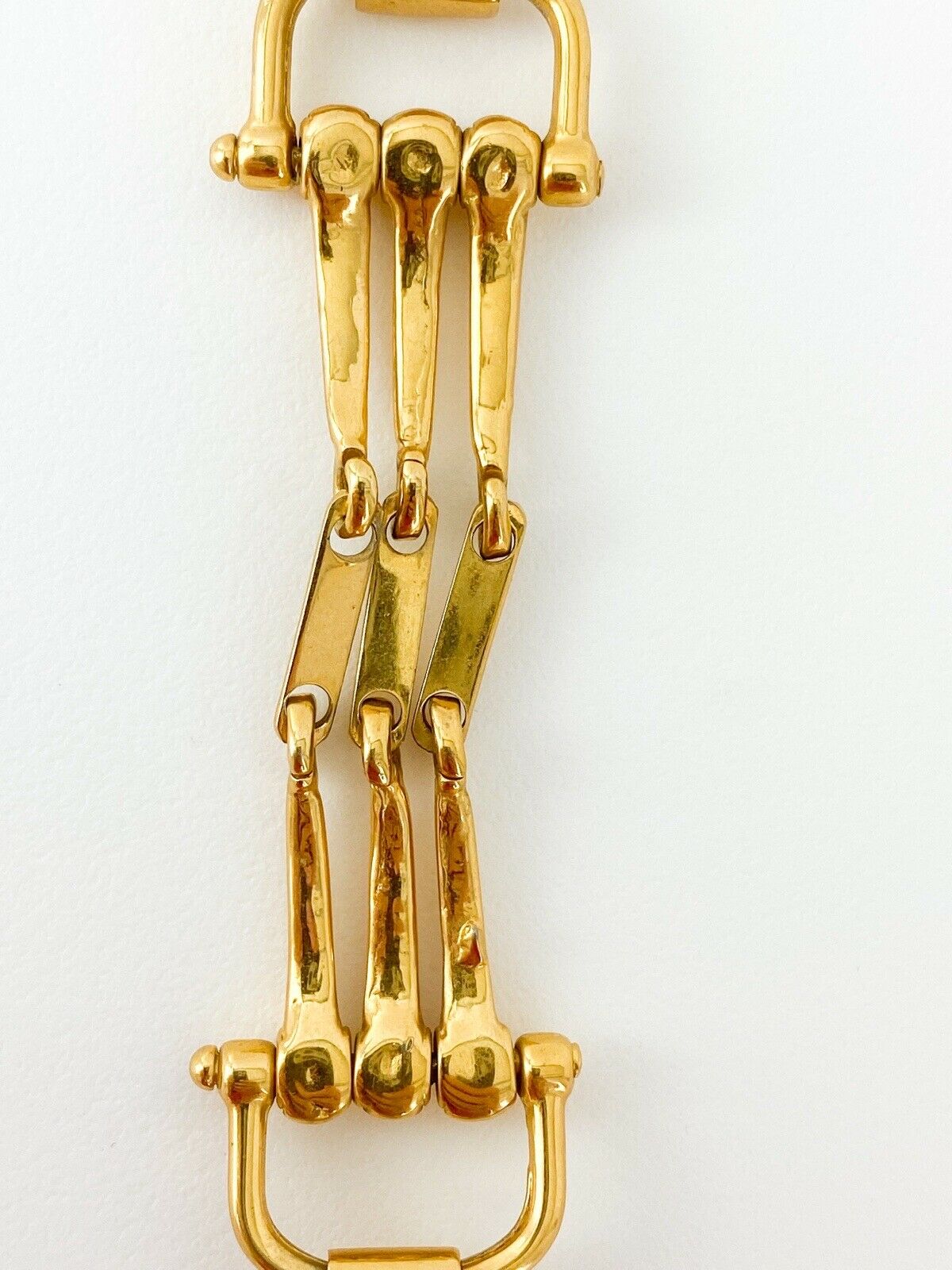 Celine Paris Gold Tone Bracelet Made in Italy Stylish