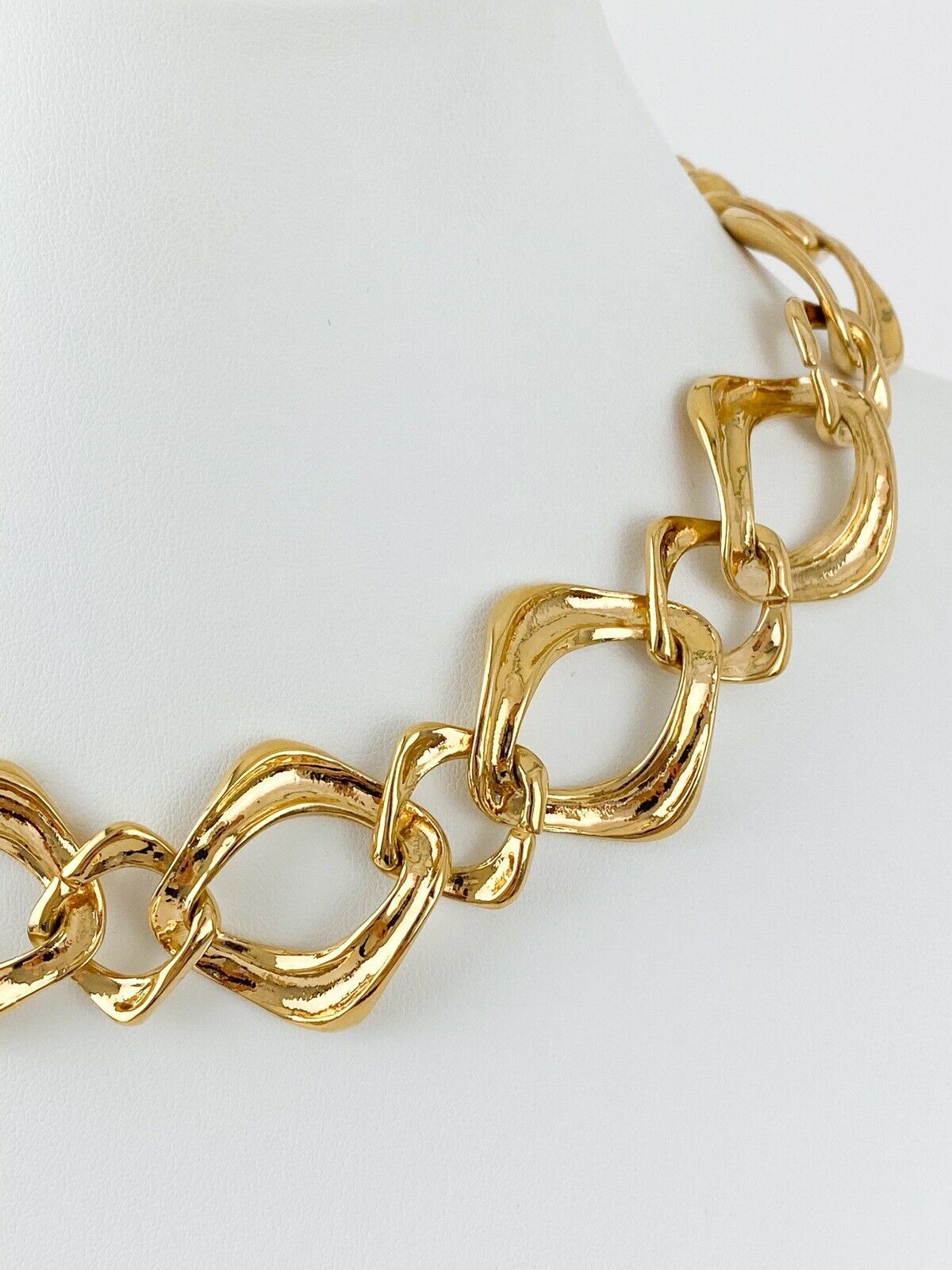 【SOLD OUT】YSL Yves Saint Laurent Vintage Chain Link Necklace Extra Large Beautiful