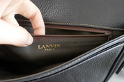 LANVIN PARIS Cross Body Shoulder Bag Near Excellent Flap Vintage