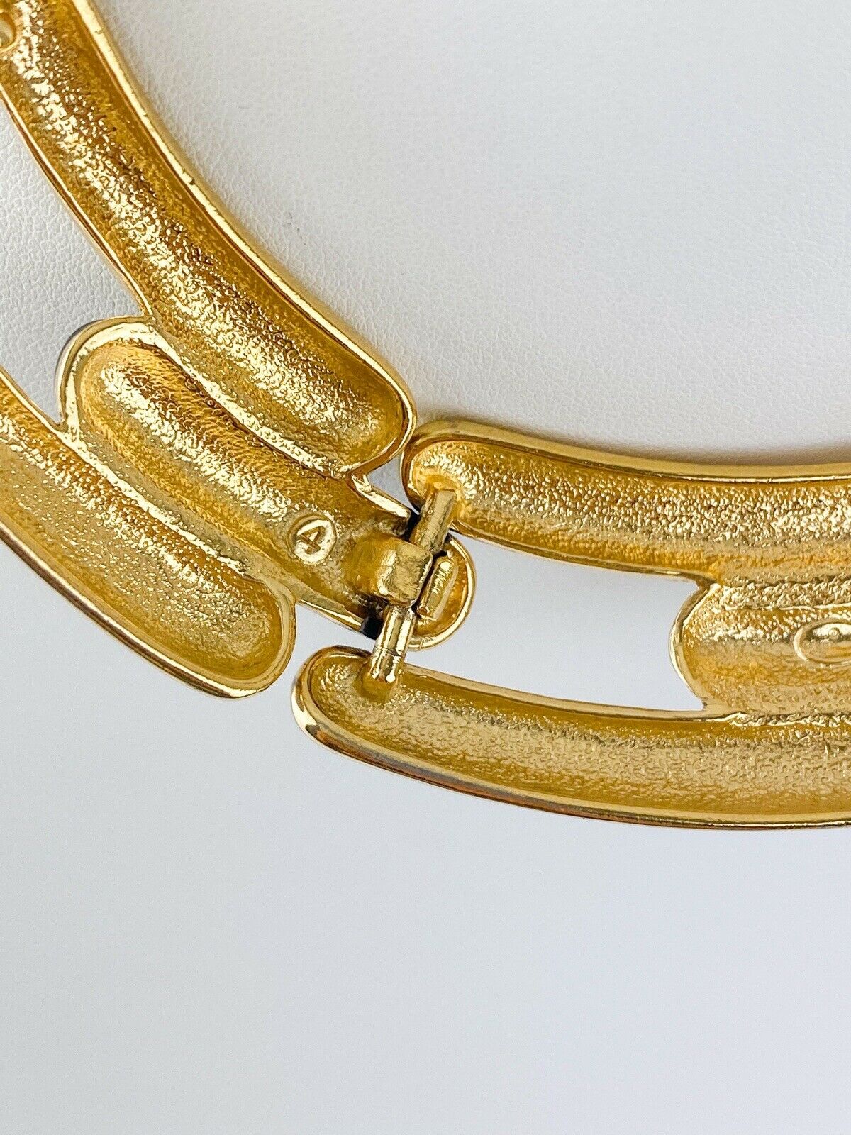 Givenchy Paris Vintage Gold Tone Choker Necklace Black Gorgeous