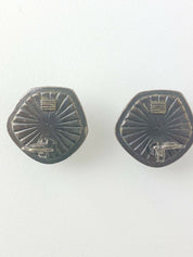 YSL Yves Saint Laurent Vintage Clip-on Earrings Poured Resin