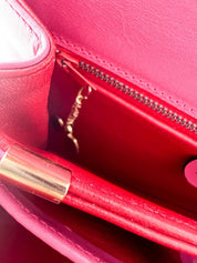 【SOLD OUT】CELINE Leather Shoulder Bag Crossbody Bag Pink Made in Italy Vintage