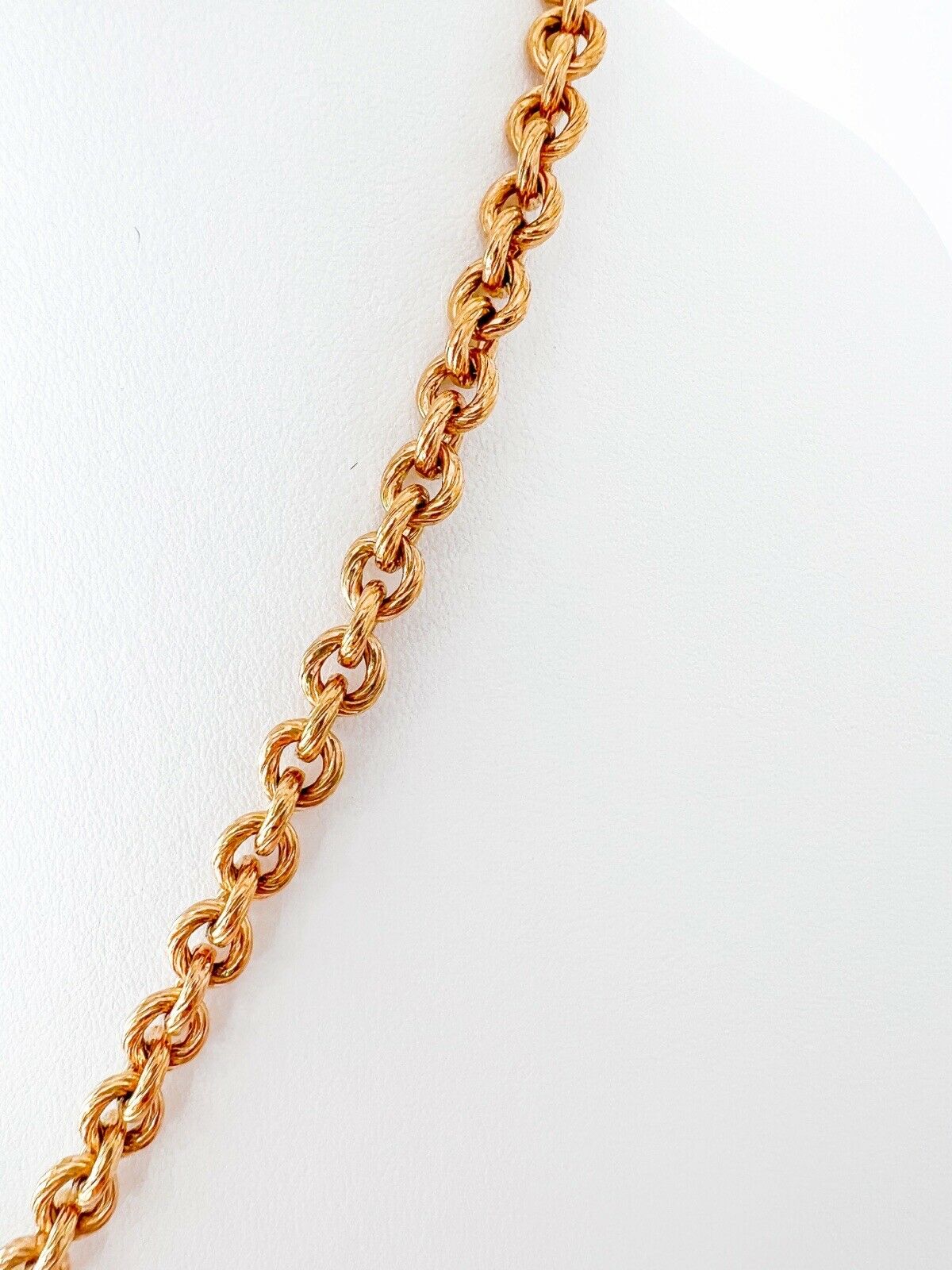 Givenchy Vintage Gold Tone Necklace Large Logo Pendant