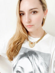 Dior moon necklace 