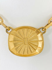 YSL Yves Saint Laurent Vintage Chain Necklace White Gripoix