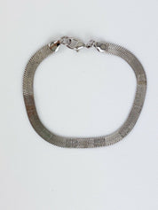 【SOLD OUT】Givenchy Paris New York Silver Tone Logo Bracelet Stylish Vintage