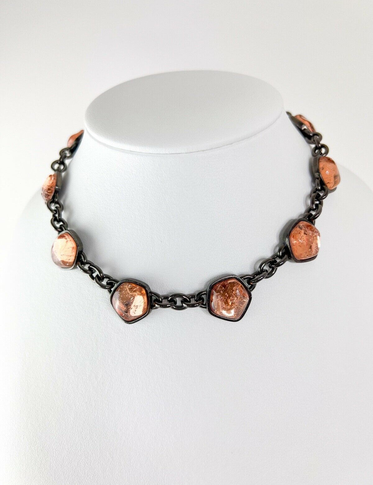 vintage Yves Saint Laurent resin necklace 