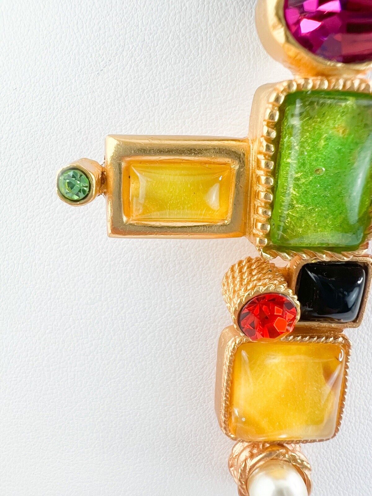 Christian Lacroix Vintage Necklace Choker Cross Gold