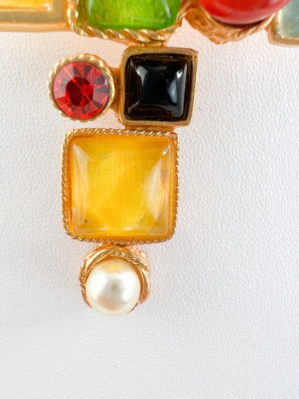 Christian Lacroix Vintage Necklace Choker Cross Gold