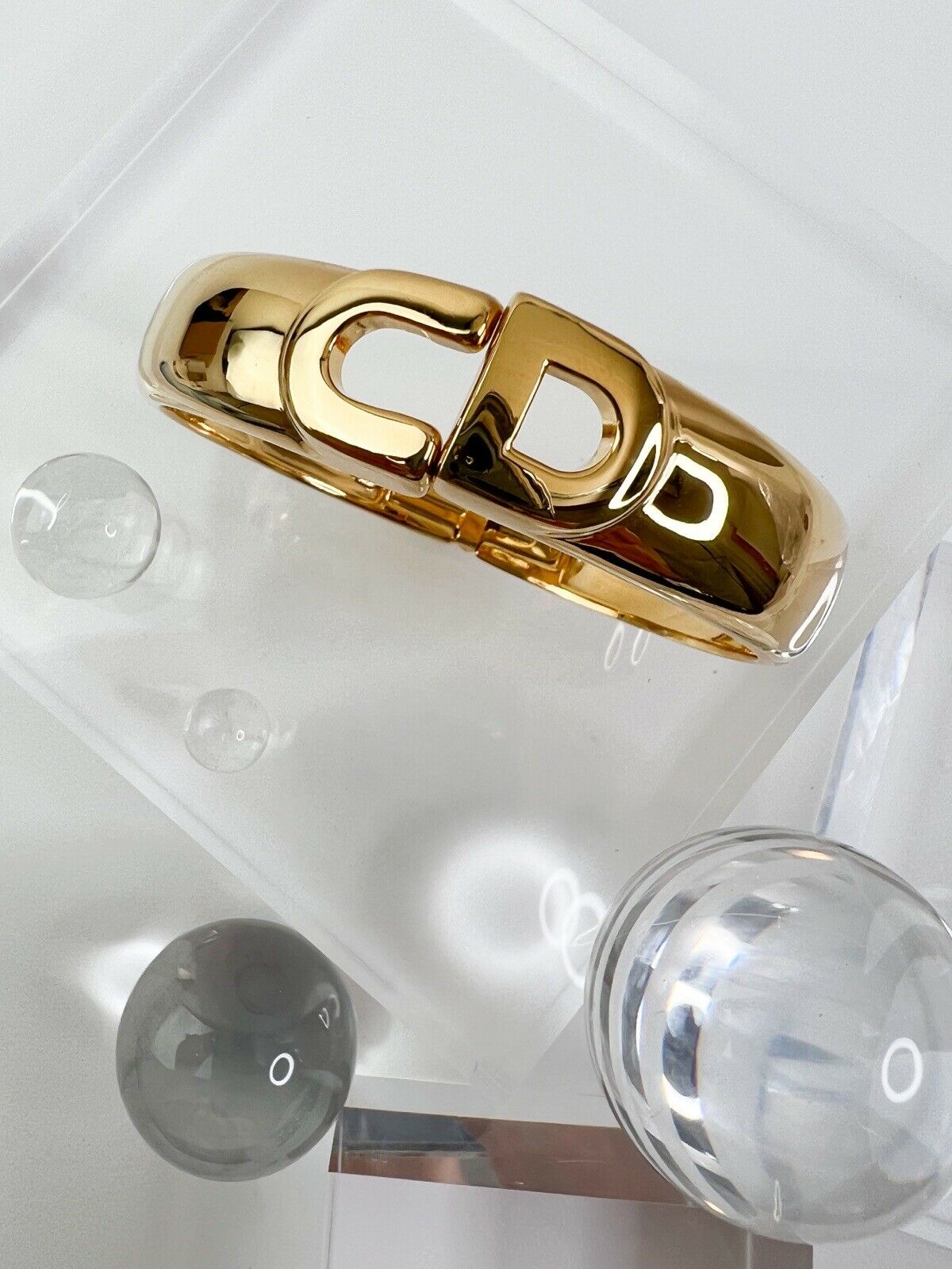 Christian Dior Germany Vintage Bracelet Bangle Gold