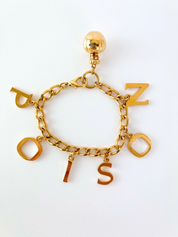 Christian Dior Germany Vintage Charm Bracelet  Gold Poison Perfume