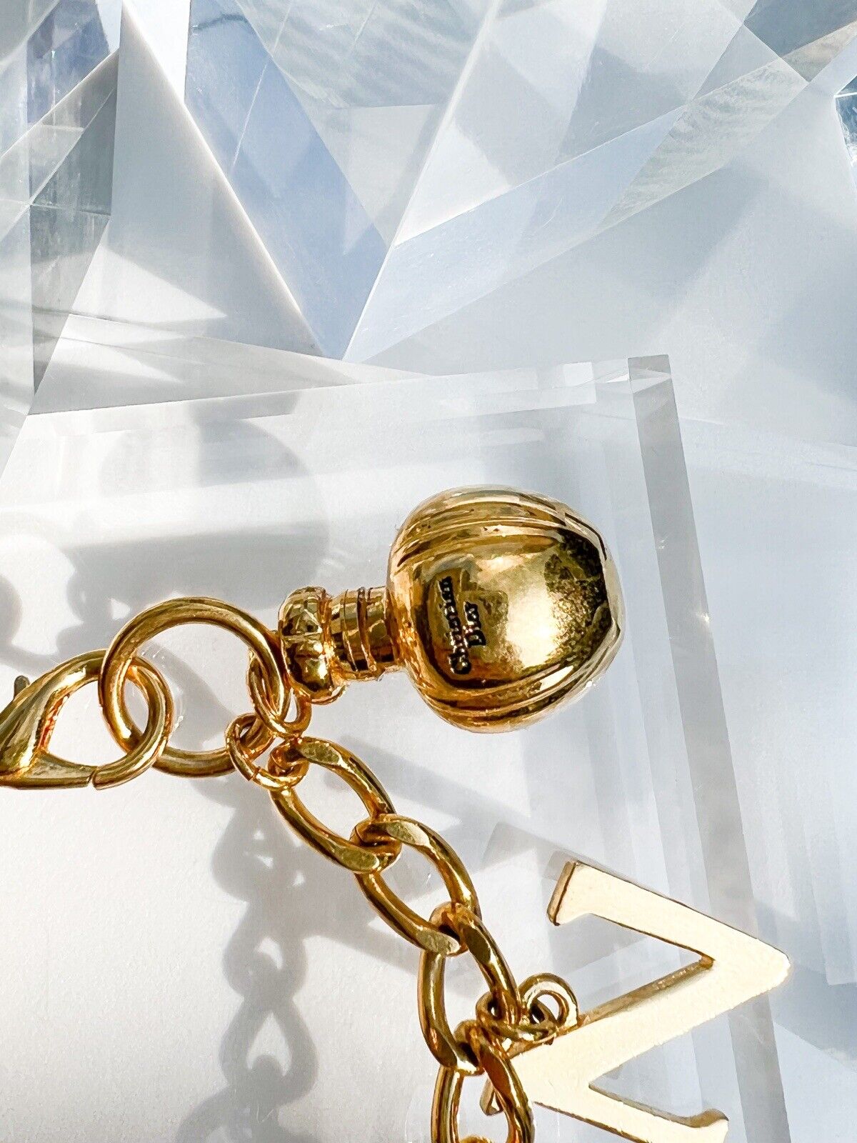 Christian Dior Germany Vintage Charm Bracelet  Gold Poison Perfume