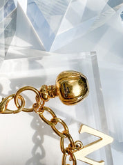 Christian Dior Germany Vintage Charm Bracelet  Gold Poison Perfume