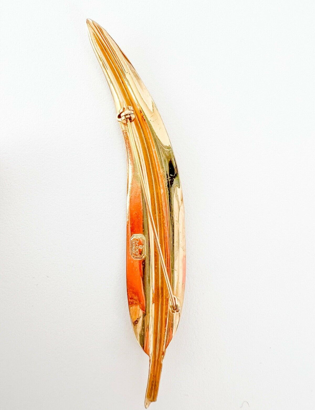 Christian Dior Germany Vintage Brooch Pin Gold