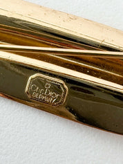 Christian Dior Germany Vintage Brooch Pin Gold