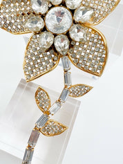 Celine Made in Italy Vintage Large Brooch Pin Women Jewelry Gold