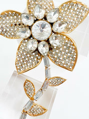 Celine Made in Italy Vintage Large Brooch Pin Women Jewelry Gold