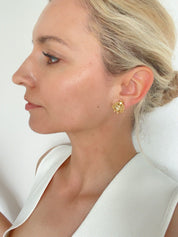 Vintage Iconic Christian Dior Bee Earrings, Gold Tone Earrings, Stud Earrings, Vintage Earrings, Vintage Rhinestone, Jewelry for women