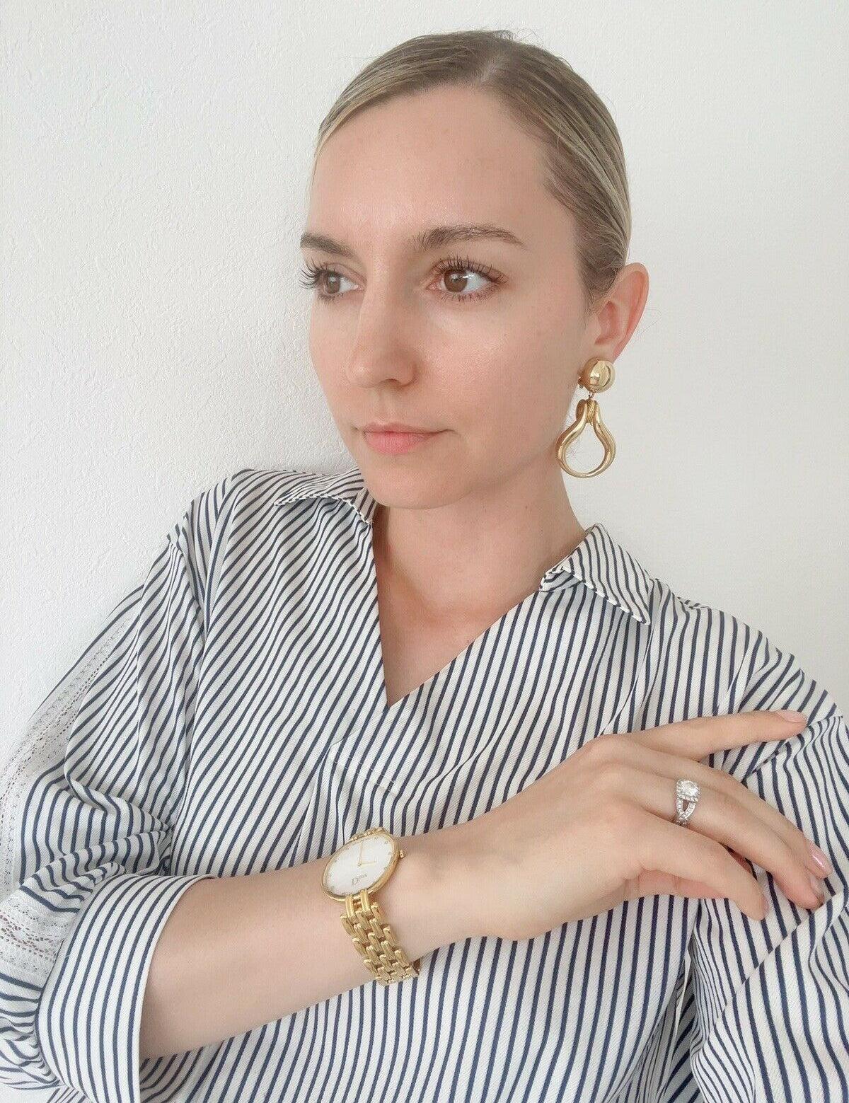 Christian Dior Germany Vintage dangle earrings Gold