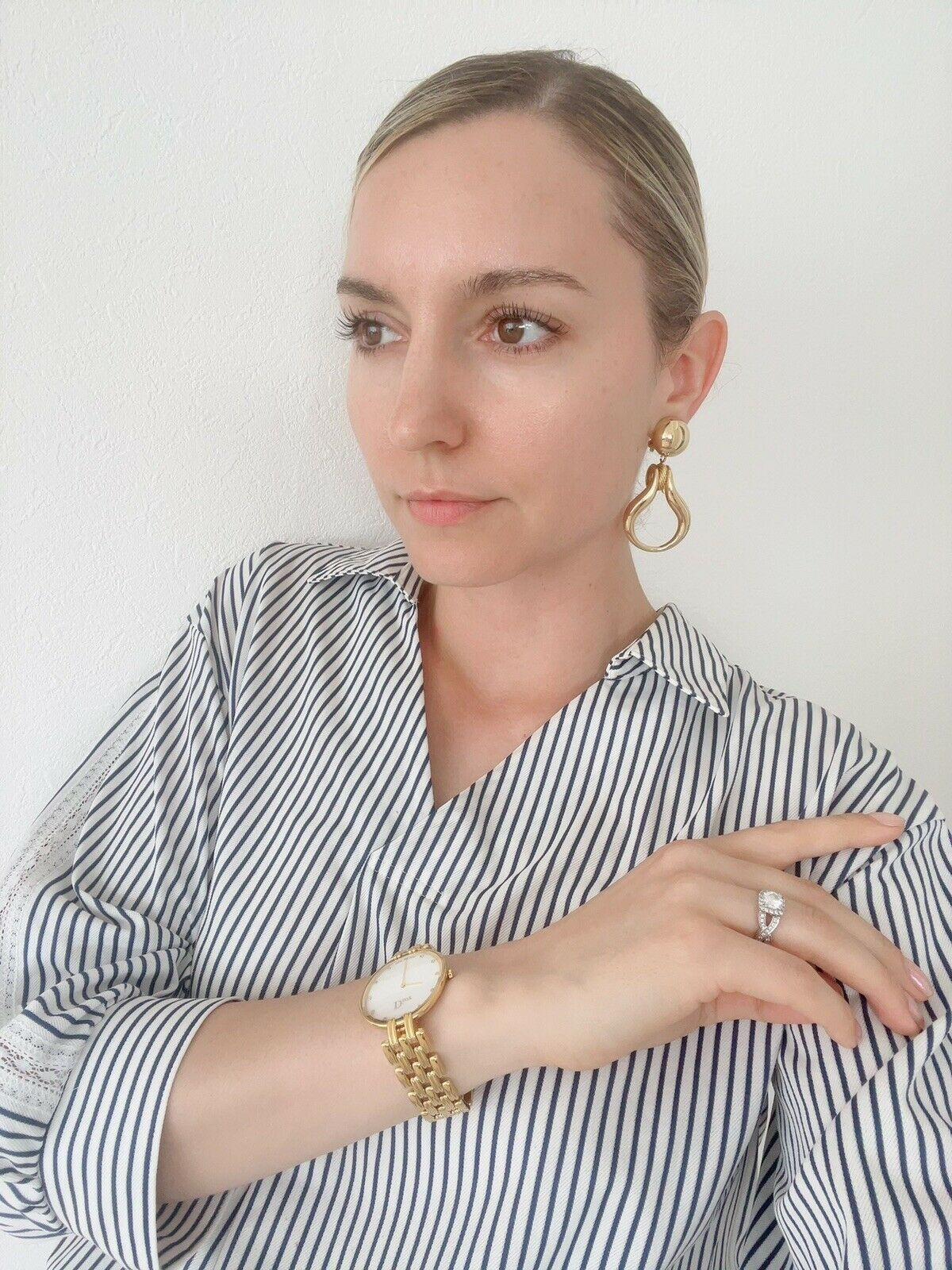 Christian Dior Germany Vintage dangle earrings Gold