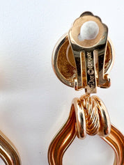 Christian Dior Germany Vintage dangle earrings Gold