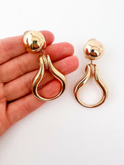 Christian Dior Germany Vintage dangle earrings Gold