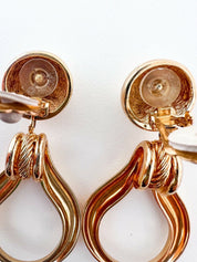 Christian Dior Germany Vintage dangle earrings Gold