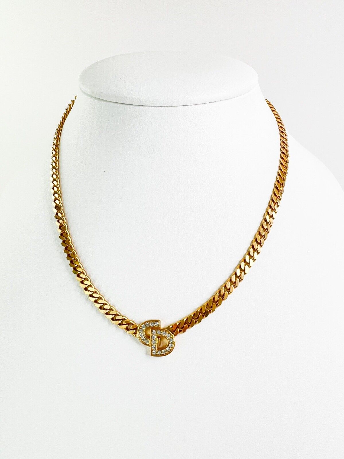 Christian Dior Vintage Chain Necklace Choker