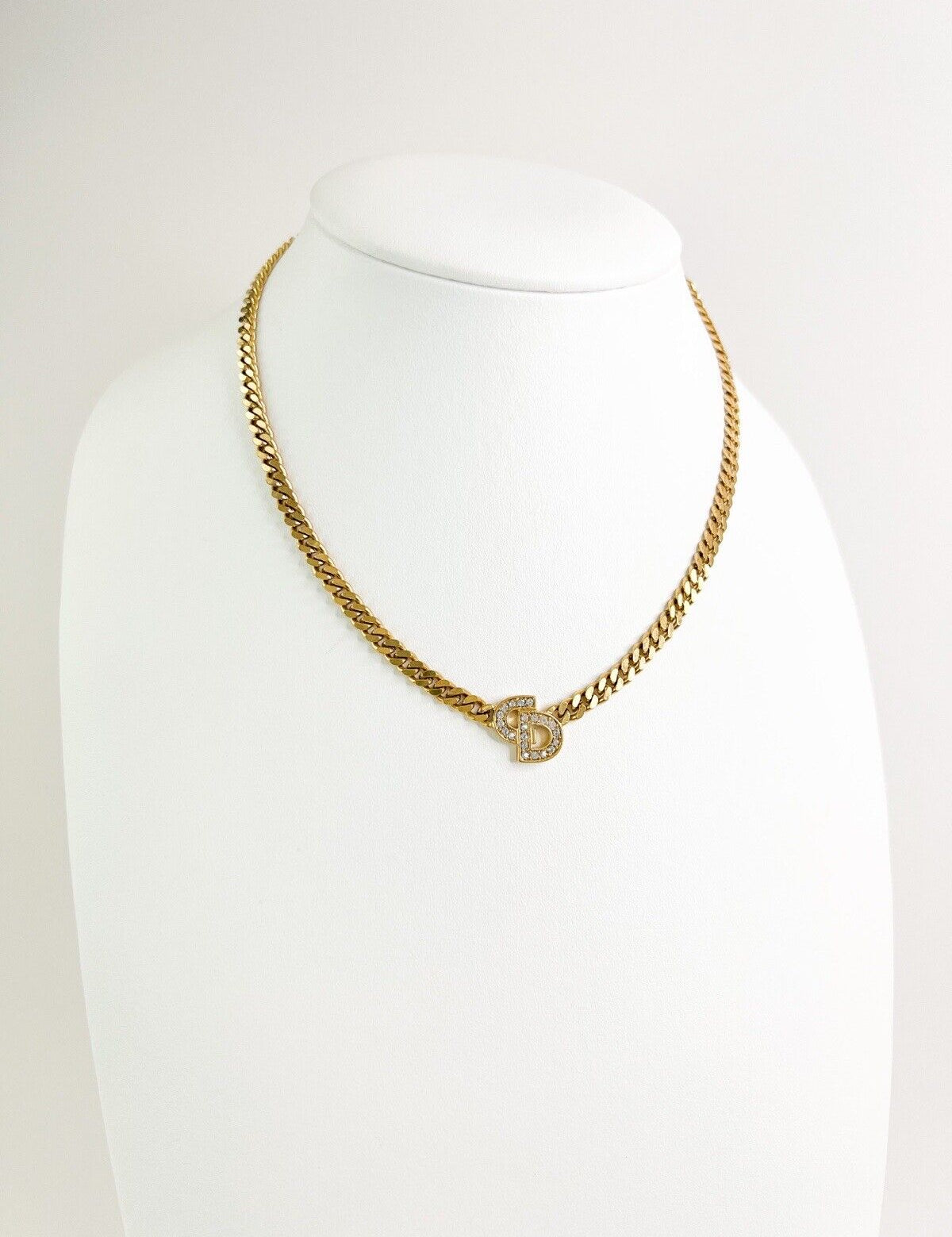 Christian Dior Vintage Chain Necklace Choker