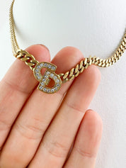 Christian Dior Vintage Chain Necklace Choker