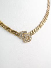 Christian Dior Vintage Chain Necklace Choker