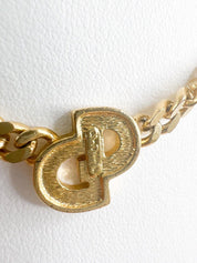 Christian Dior Vintage Chain Necklace Choker