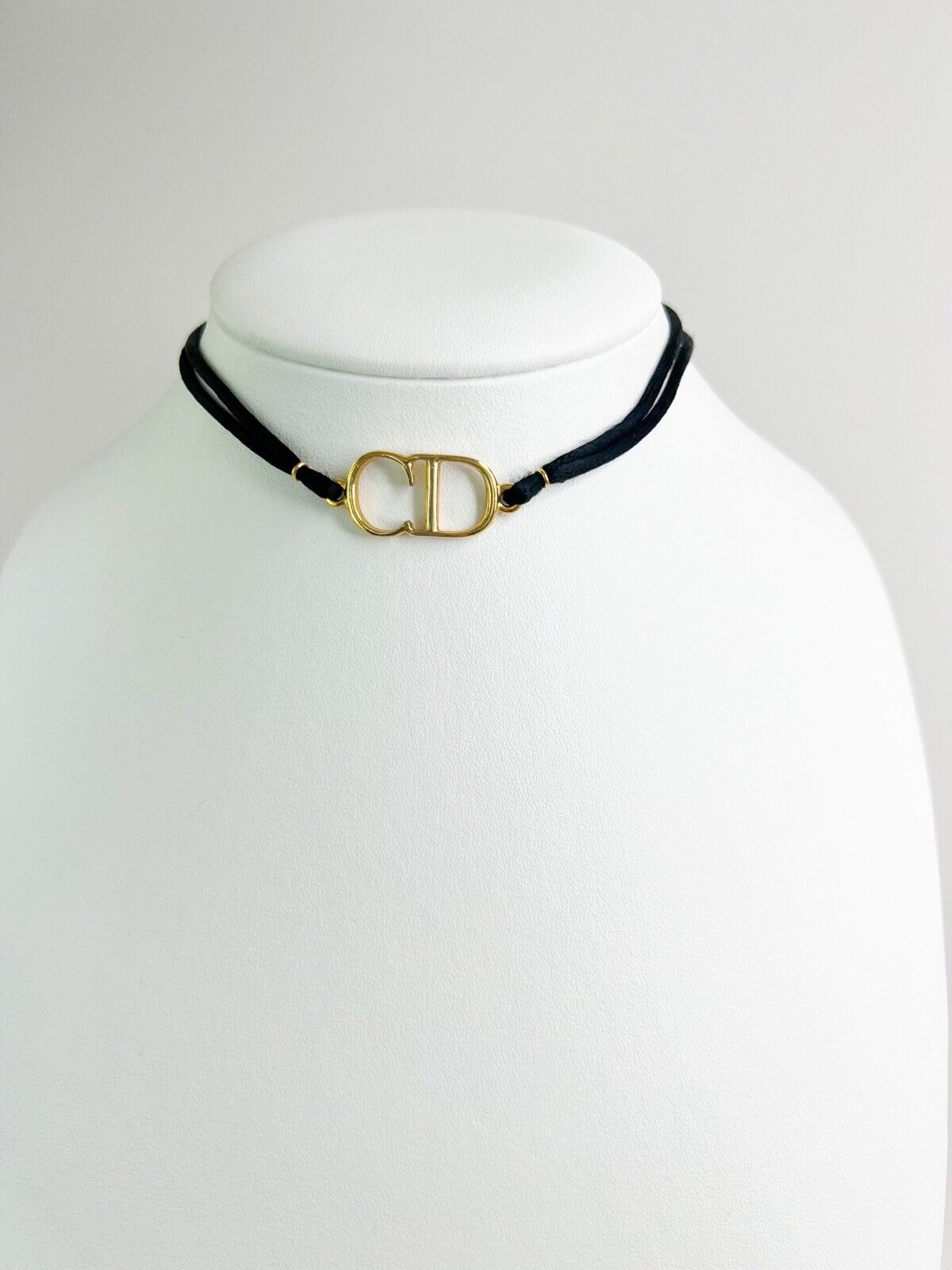 Christian Dior Vintage Necklace Gold Bracelet CD Logo