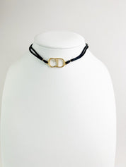 Christian Dior Vintage Necklace Gold Bracelet CD Logo