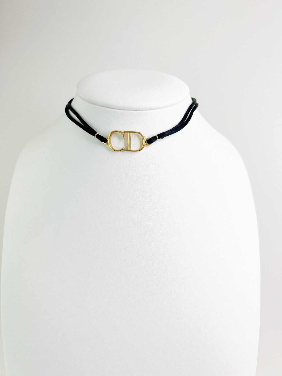 Christian Dior Vintage Necklace Gold Bracelet CD Logo