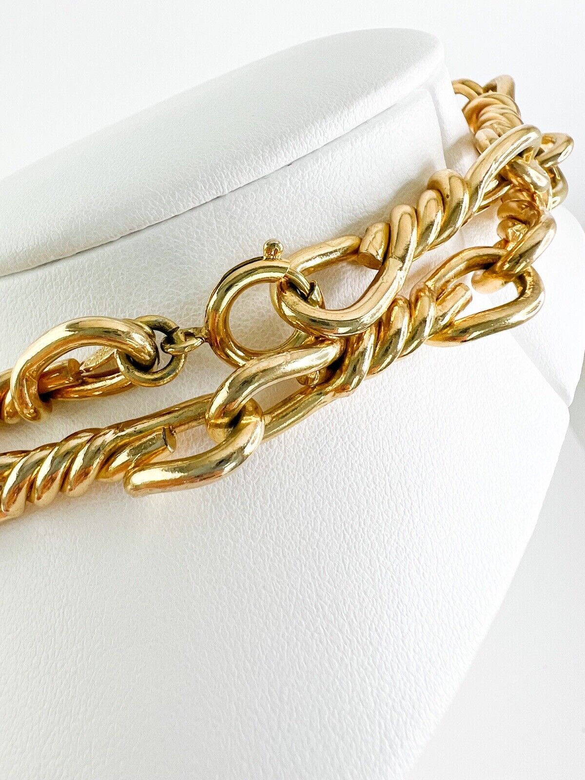 Christian Dior 1973 Gold Tone Chain Necklace Vintage