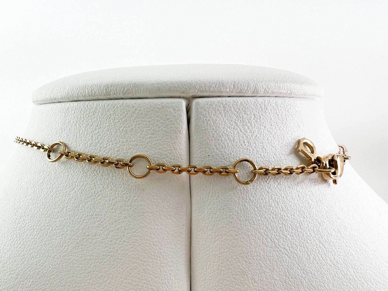 Vintage Christian Dior Necklace, Choker Necklace, Gold Tone Necklace, CD Logo Rhinestone, Jewelry for Women, Gift for her, Personalized Gift